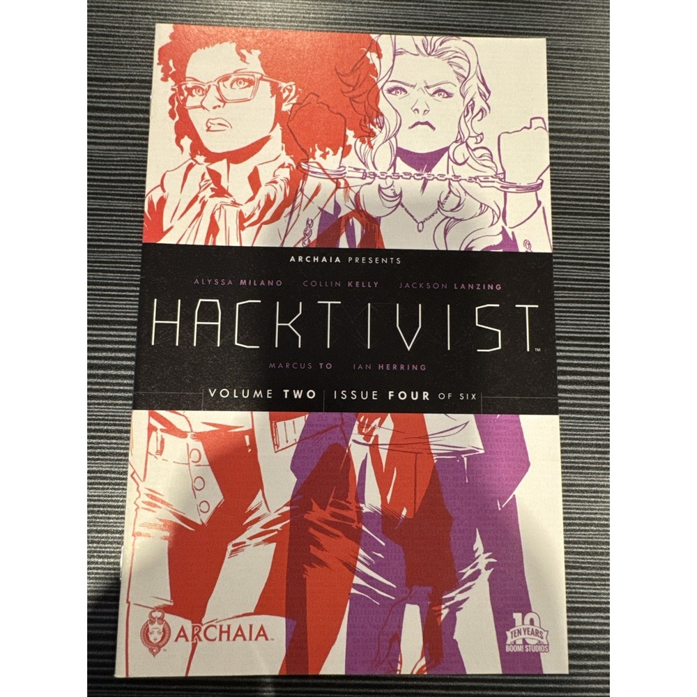 Hacktivist Volume 2 Issue 4 BOOM Studios Archaia Comic Book 2015 Alyssa Milano